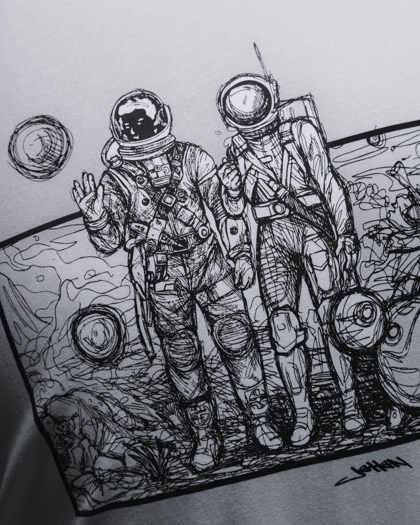 新天地 / New Moon Tee: Painting Sketch