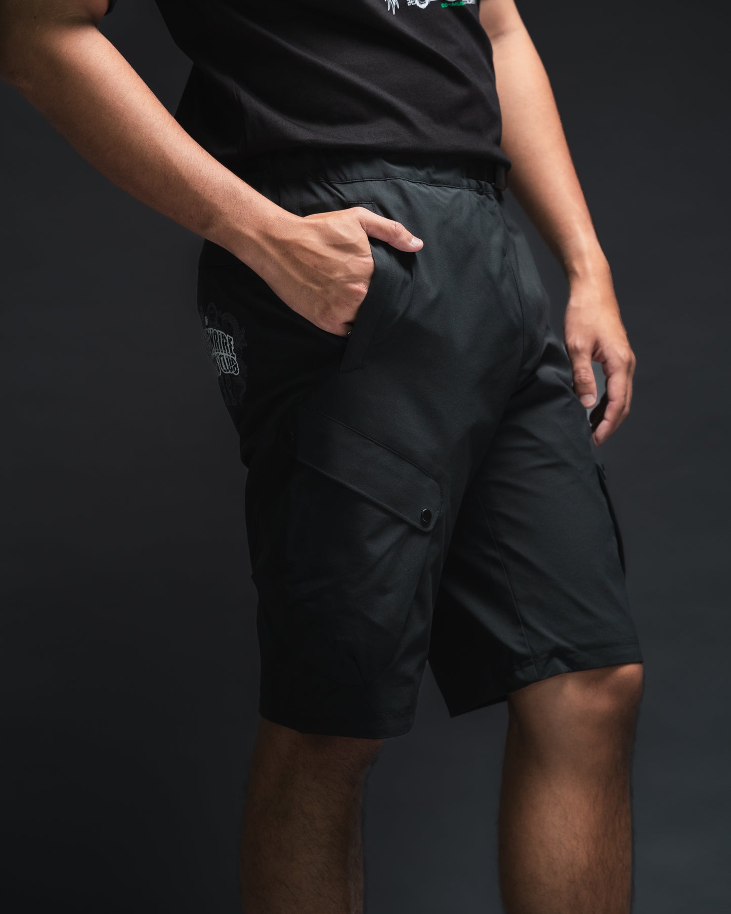Lunar Tech Cargo Shorts: Water-Resistant 2-Layer