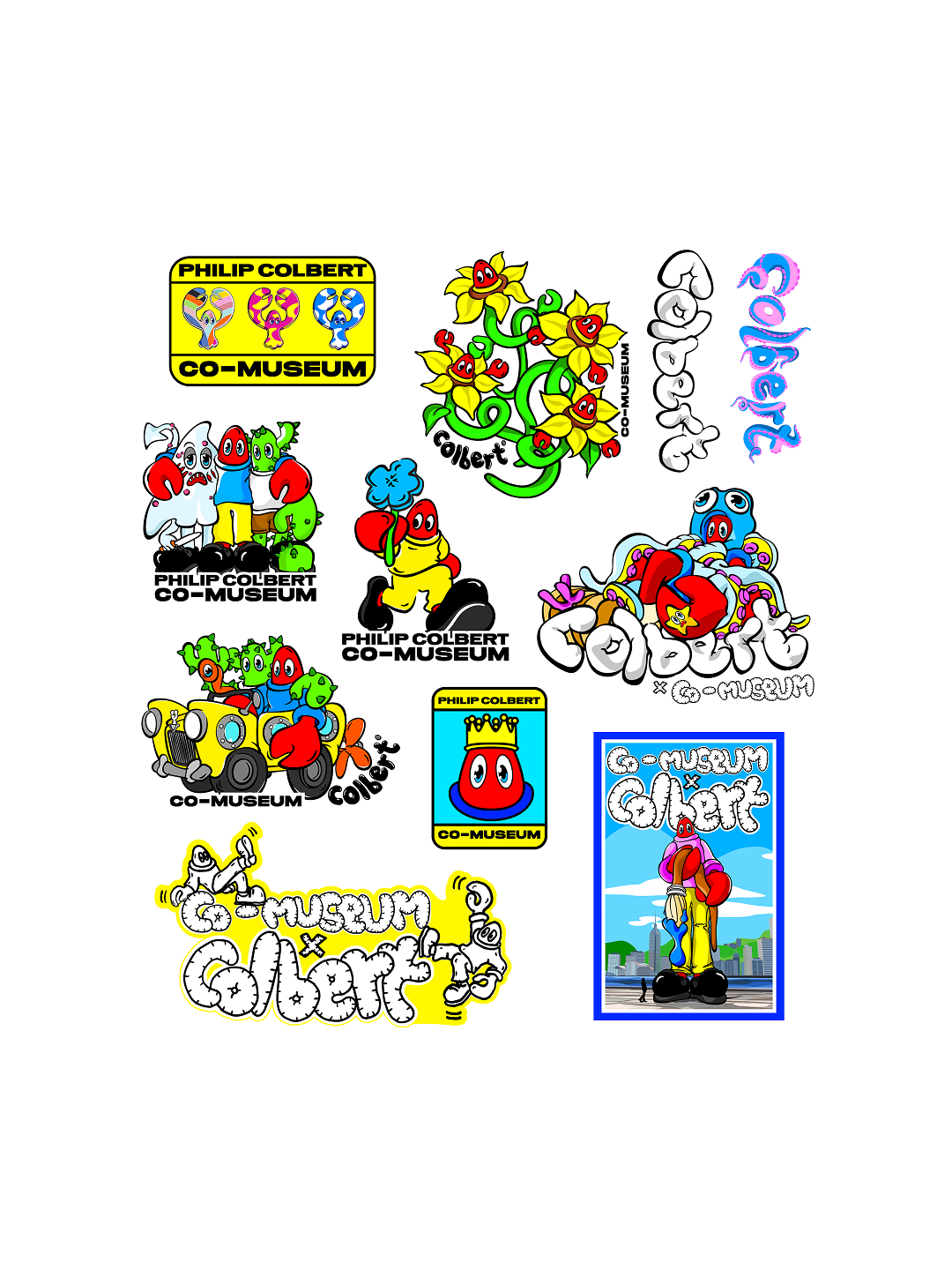 Sticker Pack by Philip Colbert x Co-Museum